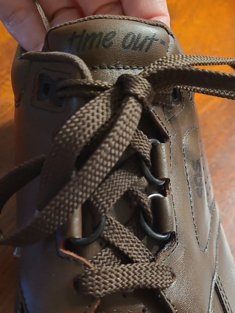 SAS Men's Time-out Leather Brown Lace-Up Comfort Walking Sneakers 11.5 EUC